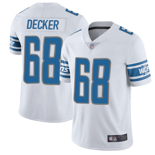 Detroit Lions Limited White Men Taylor Decker Road Jersey NFL Football #68 Vapor Untouchable->detroit lions->NFL Jersey